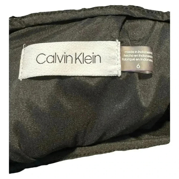 Calvin Klein Women’s Size 6 Red & Black Tweed Pencil‎ Skirt - Picture 3 of 6